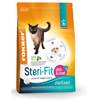 Fokker Steri Fit Kattenvoer Skin & Coat 10 kg
