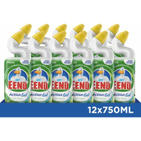 12X WC Eend Toiletreiniger Action Gel Pine Forest 750 ml