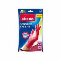 12X Vileda Handschoenen Sensitive Easy Fit Large 1 paar