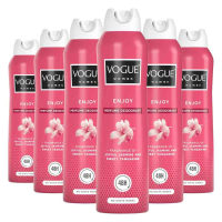 6X Vogue Women Parfum Deodorant Enjoy 150 ml