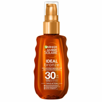 3X Garnier Ambre Solaire Ideal Bronze Beschermende Zonneolie SPF 30 150 ml