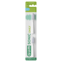 3X GUM Activital Opzetborstel Wit 2 stuks