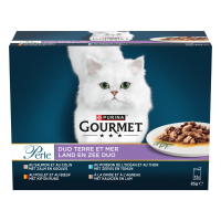 Gourmet Kattenvoer Nat Perle Duo Rund   Kip 12 x 85 gr