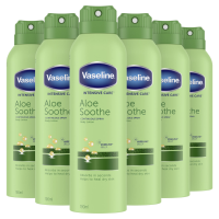 6X Vaseline Bodylotion Spray Aloe Soothe 190 ml