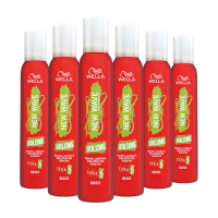 6X Wella New Wave Boost It Volume Mousse 200 ml