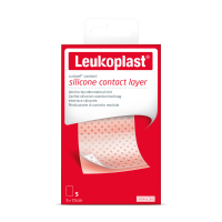 3X Leukoplast Cuticell® Contact Siliconen Wondcontactlaag 5 cm x 7,5 cm 5 stuks