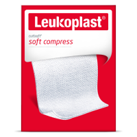 6X Leukoplast Cutisoft® Verbandgaas 7,5 cm x 7,5 cm 12 stuks