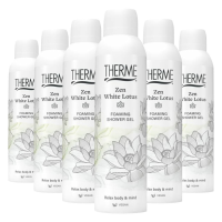 6X Therme Zen White Lotus Foaming Shower Gel 200 ml