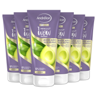 6X Andrélon 1 Minuut Wow Masker Avocado SOS Repair 180 ml