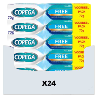 24X Corega Kleefcrème Gebitsprothese Free 70 gr