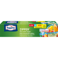Toppits Zipper Multi Functionele Zakken 3 liter 8 stuks