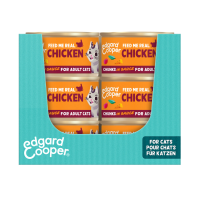 18X Edgard & Cooper Kattenvoer Chunks Kip 85 gr