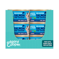 18X Edgard & Cooper Kattenvoer Chunks Zalm   Kip 85 gr