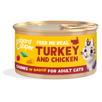 Edgard & Cooper Kattenvoer Chunks Kip   Kalkoen 85 gr