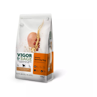 Vigor & Sage Hondenvoer Sport en Actief Ginseng 12 kg
