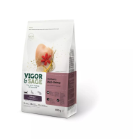 8X Vigor & Sage Kattenvoer Kitten Well Being Wolfberry 400 gr