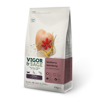 4X Vigor & Sage Kattenvoer Kitten Well Being Wolfberry 2 kg