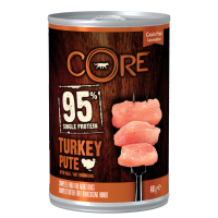 6X Wellness Core Hondenvoer Blik Kalkoen   Kool 400 gr