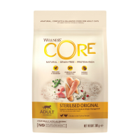 6X Wellness Core Kattenvoer Sterilised Kip   Kalkoen 300 gr
