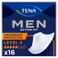 6X TENA Men Active Fit Level 3 16 stuks