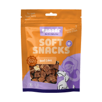 10X Braaaf Hondensnack Blokjes Rund Steak met Vis 85 gr