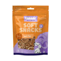 10X Braaaf Hondensnack Chips Rund Steak met Vis 85 gr
