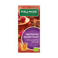 3X Piramide Biologische Theezakjes Sterrenmix Zonder Munt 20 stuks