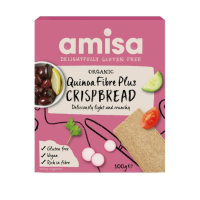 3X Amisa Quinoa Crispbread Biologisch en Glutenvrij 100 gr