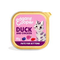 Edgard & Cooper Kattenvoer Kitten Pate Eend   Kip 85 gr