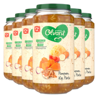 6X Olvarit Maaltijd 12m Pompoen Kip Pasta 250 gr