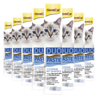 8X GimCat Multi Vitamin Duo Pasta Tonijn & Vitamines 50 gr