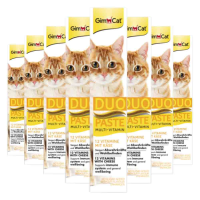 8X GimCat Multi Vitamin Duo Pasta Kaas & Vitamines 50 gr