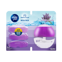 1+1 Gratis: Ambi Pur Toiletblok Houder + 4 Navullingen Lavendel & Rozemarijn