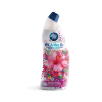 1+1 Gratis: Ambi Pur Toiletreiniger Wc Active Gel Hibiscus & Roos 750 ml