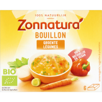 3X Zonnatura Groentebouillon Tabletten Biologisch 6 x 11 gr