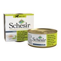 10X Schesir Hondenvoer Kip   Appel 150 gr