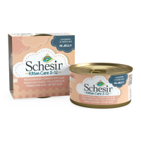 Schesir Kattenvoer Kitten 3 12 Kip   Aloe in Gelei 85 gr
