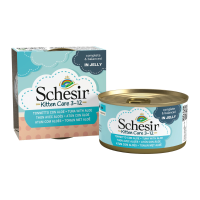 Schesir Kattenvoer Kitten 3 12 Tonijn   Aloe in Gelei 85 gr