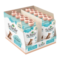 20X Schesir Kattenvoer Kitten 0 7 Tonijn in Cream 150 gr