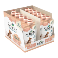 20X Schesir Kattenvoer Kitten 0 6 Kip in Cream 150 gr