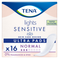 6X TENA Sensitive Lights Ultra Pads Normal 16 stuks