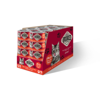 24X Voskes Kattenvoer Nat Tonijn met Pompoen 85 gr