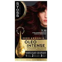 3X Syoss Oleo Intense Haarverf 3 22 Midnight Bordeaux
