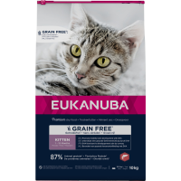 Eukanuba Kattenvoer Droog Kitten Graanvrij Zalm 10 kg