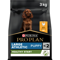 4X Pro Plan Hondenvoer Droog Puppy Large Athletic Healthy Start Kip 3 kg