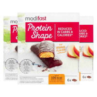 3X Modifast Protein Shape Reep Pure Chocolade & Sinaasappel 6 x 31 gr