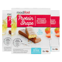 3X Modifast Protein Shape Reep Chocolade Kokos 6 x 27 gr
