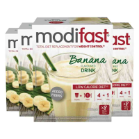 4X Modifast Weight Control Milkshake Banaan 8 x 55 gr