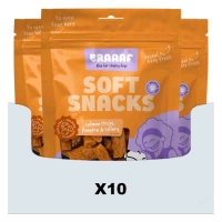 10X Braaaf Hondensnack Sticks Zalm   Pompoen   Selderij 85 gr
