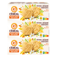 3X Céréal Sesamkoekjes met Vanillesmaak 132 gr